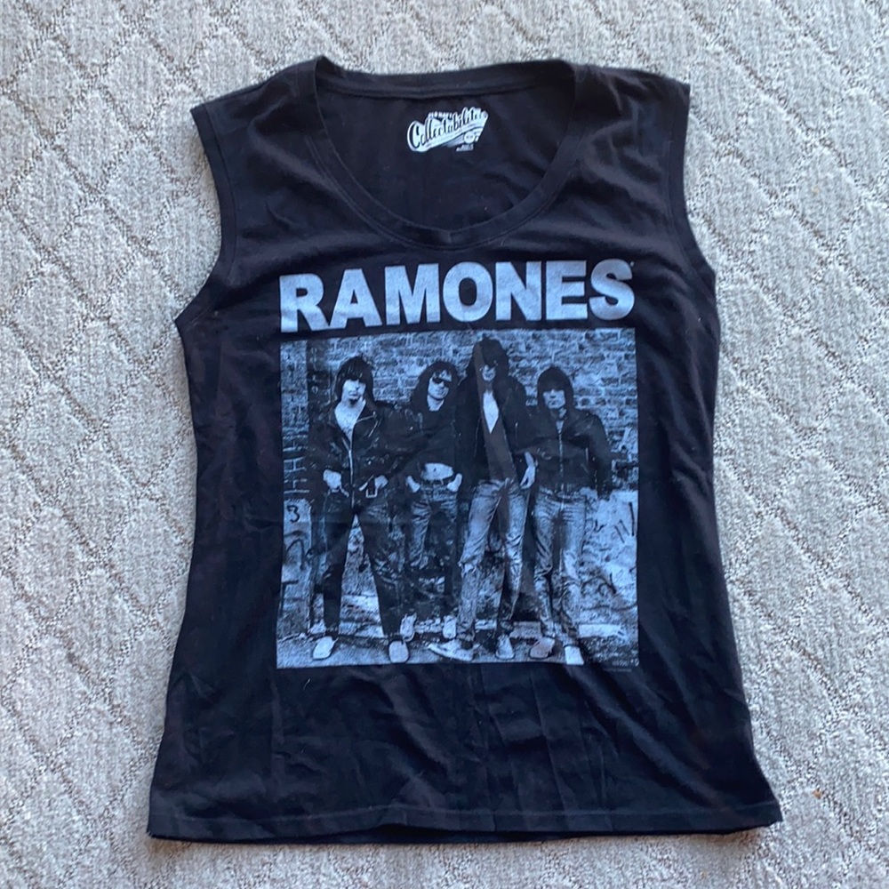 Old Navy black sleeveless Ramones T-shirt